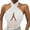 White, variant on Sleeveless Tops for Women Womens Suspenders Fashion Sleeveless Hollow Out Top Irregular Neckline Fishbone Corset Vest Camisole Crop Top for Tween Workout Women T Shirt Top Camisole Tops for Women
