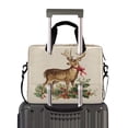 thumbnail image 2 of 16" Laptop Briefcase for Work Travel Laptop Shoulder Bag Carrying Handbag Laptop Case Christmas Deer with Greenery, 2 of 8