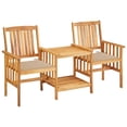 thumbnail image 6 of vidaXL Patio Bistro Set Table and Chairs Conversation Set Solid Acacia Wood, 6 of 7