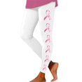 thumbnail image 3 of Leggings For Women Breast Cancer Awareness Pink Ribbon Graphic Breathable Seamless Casual Buttery Soft Leggings, 3 of 5