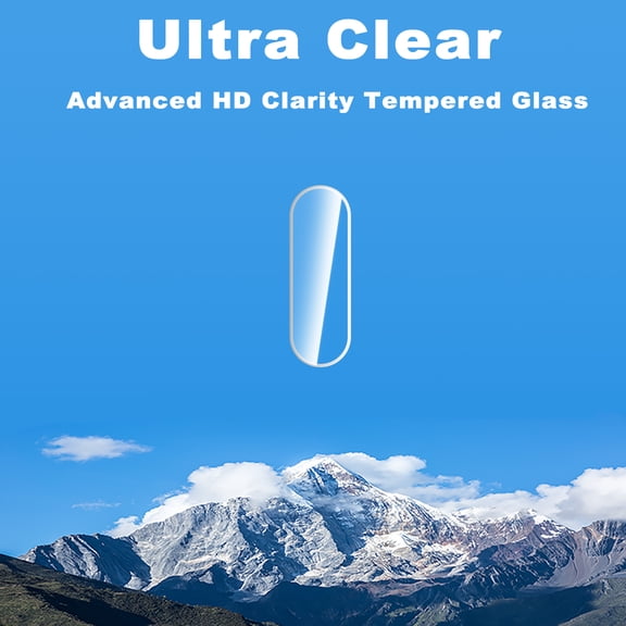 KIQ 2 Pack CLEAR Tempered Glass Screen Protector Cover for the Rear / Back Camera Lens Compatible with Samsung Galaxy A17