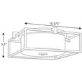 thumbnail image 2 of Chadwick Collection Two-Light Black 15-3/8" Flush Mount, 2 of 2