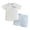 A127-Blue, variant on NOLDARES Toddler Baby Boy Summer Clothes Short Sleeve Embroidery Baseball T-shirt & Plaid Shorts Set 2 Piece Outfit Blazer,18-24 M