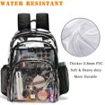 thumbnail image 3 of Mochila transparente KUI WAN, bolsa transparente aprobada para estadios, tamaño grande, 3 of 9