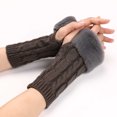 thumbnail image 3 of Nmnitkp Gloves Knitted Arm Warmers Gloves Winter Long Fingerless Gloves Thumb Hole Gloves Mittens for Women and Men, Arm Warmers Fingerless Gloves, Premium Open Finger Cable Knit Warm Winter Sleeve, 3 of 6
