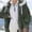 Army Green, variant on Womens Winter Coats Thick Fleece Jacket Women Zip up Long Sleeve Hooded Drawstring Warm Outerwear Loose Fit Casual Outdoor Trendy Soft Clothes Versatile,Blue