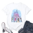 thumbnail image 3 of DEXIO Plus Size Magic Kingdom Shirts for Women Castle Graphic T Shirt Cute Holiday Shirt Princess Tee Funny Vacation Tops,2X, 3 of 15
