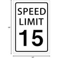 thumbnail image 4 of Speed Limit 10 Mph Sign, Speed Limit Signs Novelty Slow Down Sign Warning Traffic Road Street Sign 8X12 Inches, 4 of 4