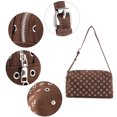 thumbnail image 3 of Sunyuer Vintage Brown Metallic Studded Handbag - Hollow Pillow Bag for Women, Shoulder Bag, 3 of 6