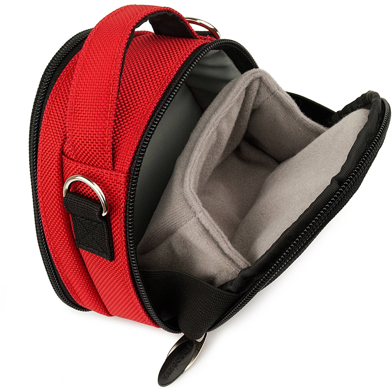 VANGODDY Mini Laurel Travel Camera Protector Case Shoulder Bag fits Compact Digital Cameras [Canon, Nikon, Samsung, Sony, Olympus, etc.] up to 4in x 3in