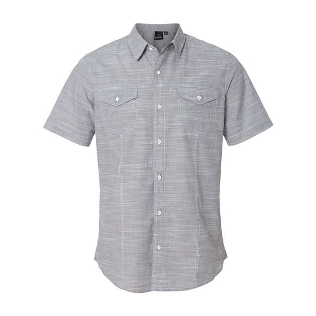Burnside B9247 - Camisa de manga corta texturizada sólida, negra, pequeña Burnside 9247