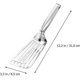 thumbnail image 2 of KAIYANG Espátula de acero inoxidable para pescado, pinza para barbacoa con ranuras, pinza para carne para dar la vuelta y freír carne, 2 of 5
