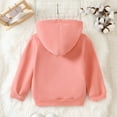 thumbnail image 6 of Ulanda Girls Boys Casual Sweatshirt Kids Hooded Pullover Toddler Hoodies with Pocket (Pink, 2-3 Years), 6 of 8