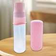 thumbnail image 1 of Funda de silicona para botellas, funda de artículos de tocador, reutilizable a prueba de polvo, se adapta a la mayoría de botellas de tamaño de viaje, Rosa, 1 of 10
