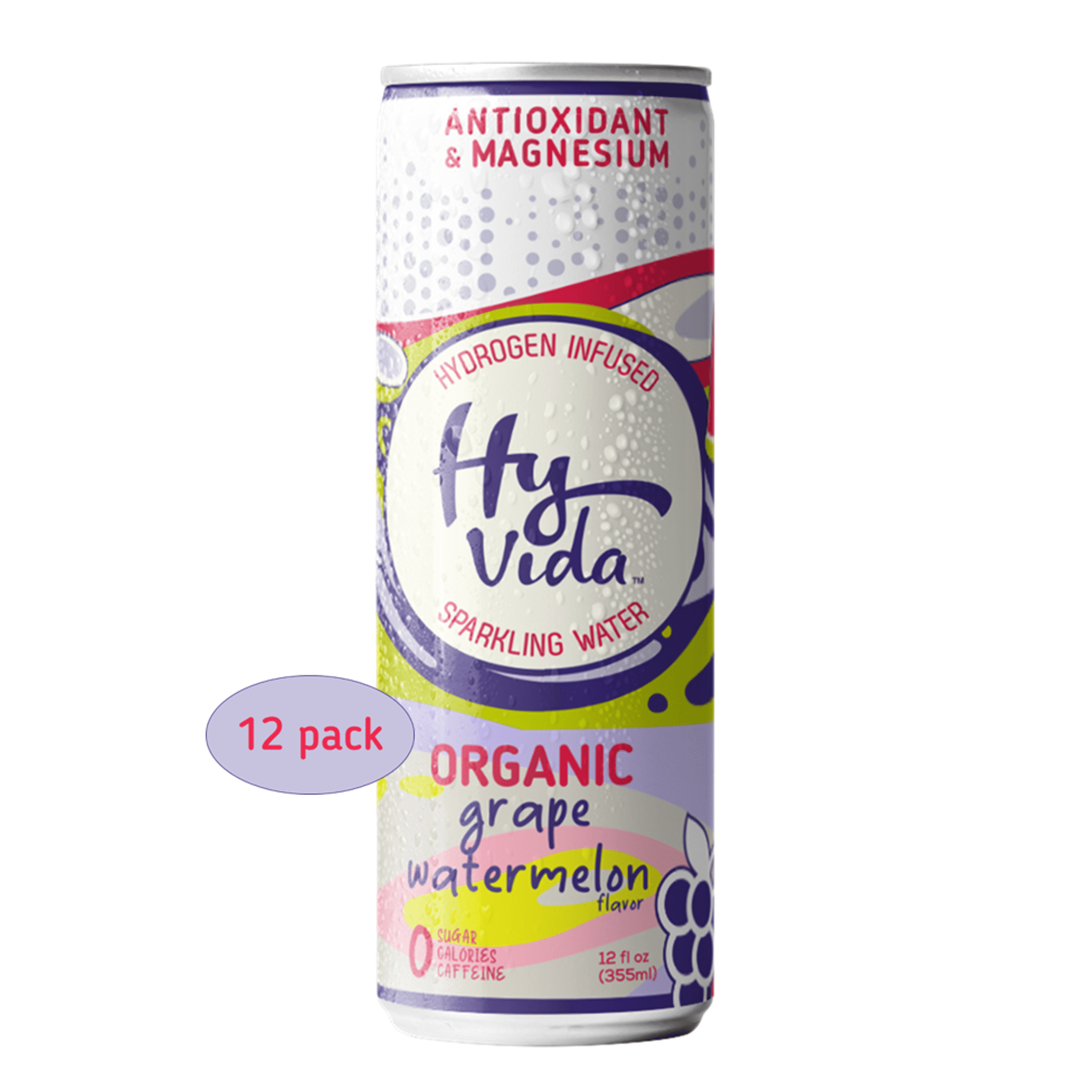 New! HyVida Organic GrapeWatermelon Hydrogen & Magnesium Infused
