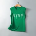 thumbnail image 5 of WXLWZYWL Tank Tops for Women Plant Print Shirt Solid Color Round Neck Blouse Sleeveless Floral Shirts Vintage Graphics Top T Shirt Cheap Shirts, 5 of 5