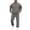 35# Gray, variant on Fleece Tracksuit Mens 2 Piece Long Sleeve Pullover Outfits Casual Sweatshirt & Jogging Sport Suit Sets with Pockets Gray S