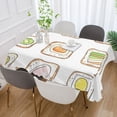 thumbnail image 2 of Yayeee Tablecloths for Rectangular Tables 54 x 54 inch Party Table Cover, Toasts Pattern, 2 of 6