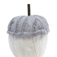 thumbnail image 4 of Gray White Stuffed Knit Acorn Plush Rustic Fall Thanksgiving Farmhouse Home Decor, 4 of 6