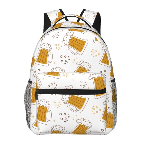 Balery Beer Mochila Escolar Impresa, Mochila Ligera para Viajes Casual, Mochila Duradera y Cómoda Multifuncional, Mochila para Laptop-One Size