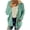Green, variant on Womens Winter Sherpa Fleece Mid-Length Cardigan Coat Long Sleeve Faux Shearling Shaggy Jacket Cardigan with Pocket Solid Color Button Plush Outwear Jacket White 4XL