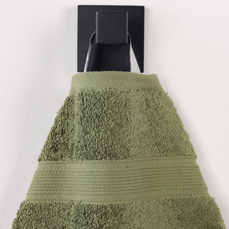 Superior Oregon Organic Cotton Solid 12-Piece Towel Set, Forest Green