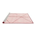 thumbnail image 2 of Ahgly Company Machine Washable Indoor Round Solid Red Modern Area Rugs, 6' Round, 2 of 4