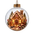 thumbnail image 2 of Glowing Christmas Story Ornament, Light-Up Mini Holiday Scene with Warm LED Light, Festive Keepsake Gift for Home Christmas Party Decoration(Scene), 2 of 10