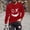 Red 3, variant on Haoxianjian Mens Shirts Mens Long Sleeve Tee Shirts Workout T Shirts Fashionable Men'S Printed Top With Long Sleeved Round Neck And Smiling Face Printed Top/Shirtx Cozy Sport Outwear