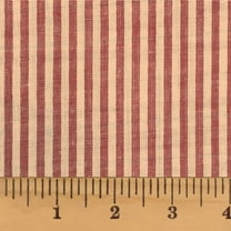 JCS Americana Red Stripe Homespun Cotton Fabric Sold by the Yard