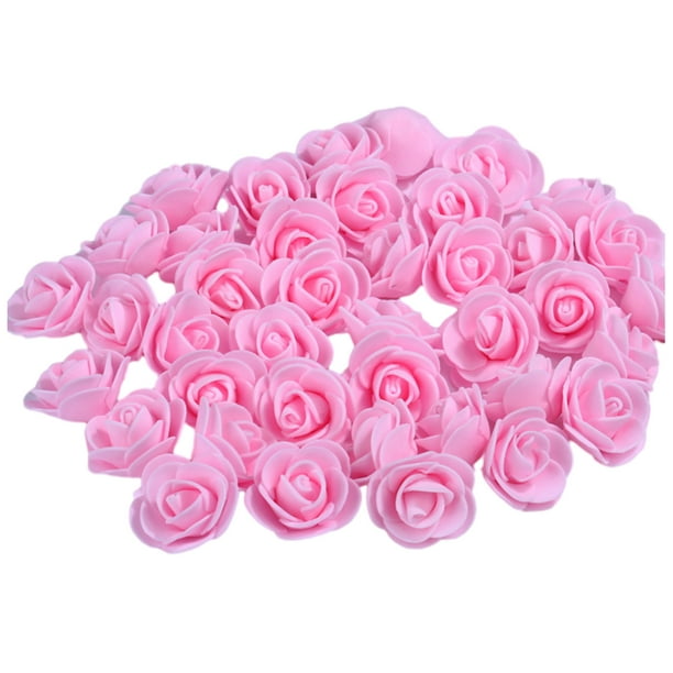 Injueey 500 piezas dan rienda suelta a la creatividad con manualidades multifuncionales y divertidas con fuertes propiedades decorativas Flores artificiales Rosa claro