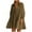 Army Green, variant on Drses Women's Casual Summer Short Dress 3/4 Puff Sleeve Button Down V Neck Collared Shirt Bobydoll Sundress