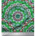 thumbnail image 1 of Soimoi Tissu en Velours Mandala Kaléidoscope Imprimé 1 Yard 58 Pouces de Large, 1 of 3