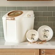 Harry Barker Ceramic Dog Bowl, White, Large