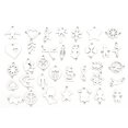 thumbnail image 1 of 36 unids/set pulsera de acero inoxidable collar decoraciones para el cabello Kit accesorios de colgantes para manualidades, 1 of 8