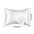 thumbnail image 7 of Mulberry Silk Pillowcase 2 Pack Queen Size Satin Silk Pillowcase for Hair and Skin Pillow Cases Super Soft Pillow Case for Home Bedroom Decor, 7 of 7