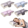 thumbnail image 4 of Butterfly-Shaped Memory Foam Neck Pillow, Contoured Support Cushion for Side Sleeping and Rest, 4 of 5
