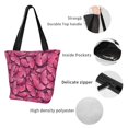 thumbnail image 6 of Fotbe Pink Butterfly Pattern Beach Tote,Shoulder Handbag,Spacious Tote Bag,Lightweight Travel Bag,Versatile Shopping Bag, 6 of 9