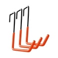thumbnail image 3 of 3 ganchos para bicicletas para organizadores de garaje, sencillos, de alta capacidad de carga, ahorradores de espacio, ganchos de almacenamiento para Naranja, 3 of 8