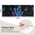 thumbnail image 5 of Black Blue Purple Butterfly Pattern Kitchen Rug Mat,Kitchen Runner Rugs Non Skid Washable,Decorative Kitchen Floor Mats for Kitchen,Sink,Laundry,17"X47", 5 of 5