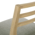 thumbnail image 6 of Noble House Fernleaf Fabric Upholstered Wood Dining Chairs, Set of 2, Light Ash and Gray, 6 of 11