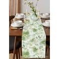 thumbnail image 4 of nqOlkjepod Sage Green Flower Table Runner 72 Inches Long Farmhouse Dress Scarves, Abstract Garden Botanical Leaves Dining Tablerunner for Coffee Table/Kitchen Island/Party Décor, 16" x 72", 4 of 8
