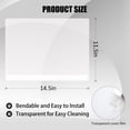 thumbnail image 2 of Cat Litter Box Pee Shields, 3Pcs Transparent Splash Guard for Open Top Litter Pan, Easy Clean Protector for High Peing Cats, Indoor Use for Small Litter Box, Clear, 2 of 6