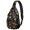 Halloween Pumpkin Ghost Black Pattern, variant on Halloween Pumpkin Ghost Black Pattern Sling Backpack, Unisex Hiking Chest Pack with Side Mesh Pockets, Breathable Padded Back Gift Ideas for Hiking Cycling Walking