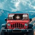thumbnail image 3 of HUIACONG Western Aztec Sun Shade Windshield Compatible with Jeep Wrangler JK JL Windshield Shade Heat Shield Windshield Cover Bolck UV Rays & Protect Car Interior, 3 of 6