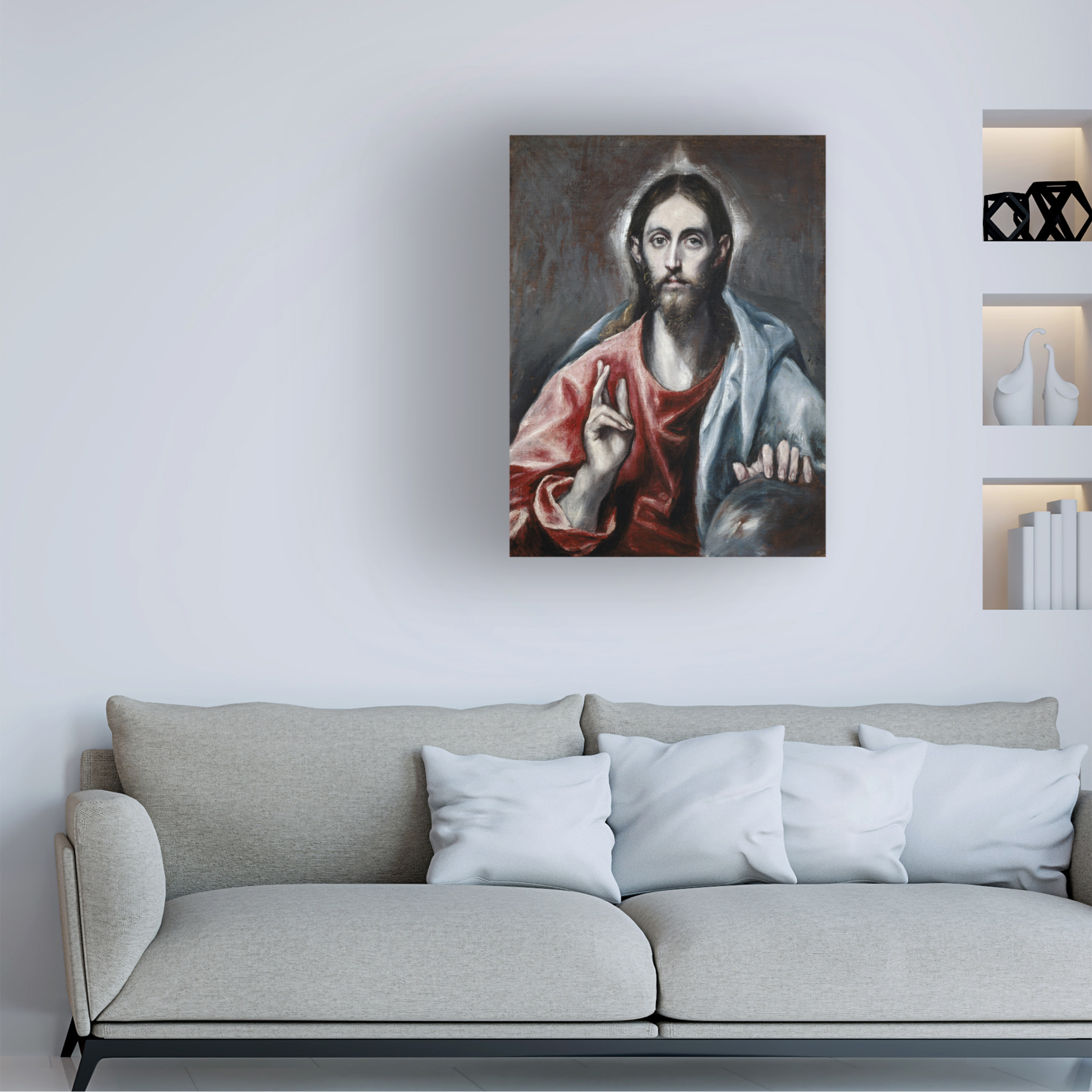 El Greco 'The Saviour Of The World' Canvas Art