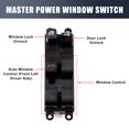 thumbnail image 3 of Unique Bargains Power Window Master Control Switch Fit for Nissan PICK-UP SUNNY 97-05 D22/B14, 3 of 5