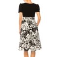 thumbnail image 4 of MOA COLLECTION Women's Knee-length Color Block Dress with Pockets, 4 of 7