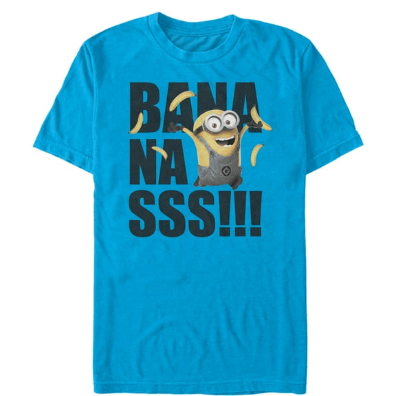 Men's Despicable Me Minions Forever  Graphic Tee Turquoise Medium