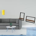 thumbnail image 2 of Jarrón De Flores De Porcelana Y Estantes Flotantes De Madera Para Pared, Moderno Y Rústico Adorno De Mesa, Contenedor De Almacenamiento Para Sala De Estar, Cocina Y Oficina., 2 of 8